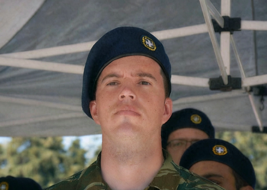 Gerald Latifi during his service in the Greek Military Forces